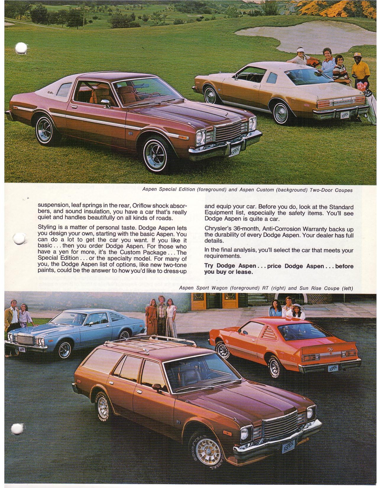 1979 Dodge Aspen Canadian Brochure Page 2